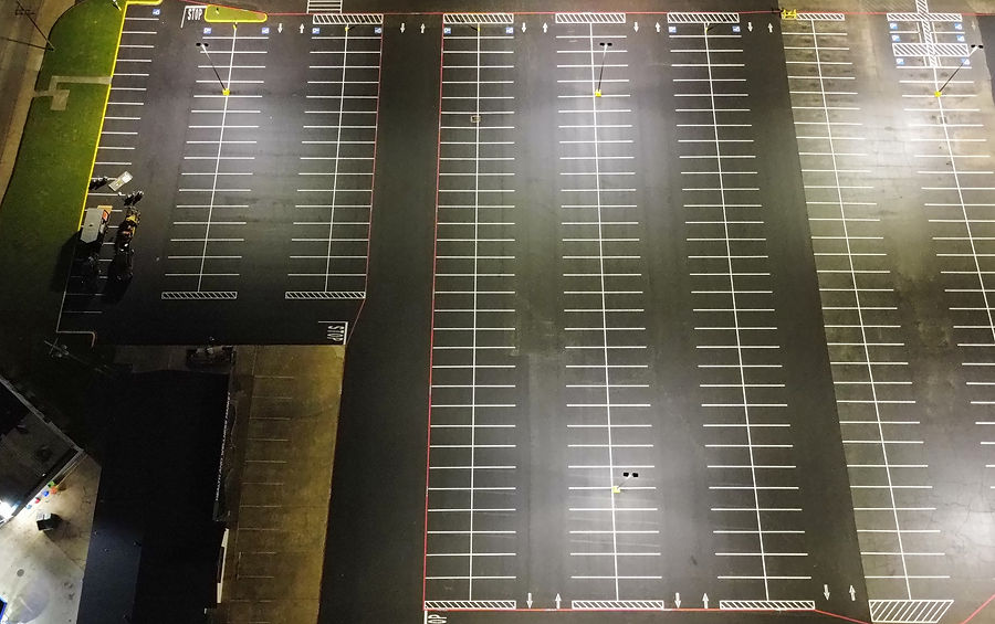 Parking lot striping in Texarkana